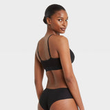 Auden Women's Ribbed Padded Bralette Black XL