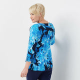 Isaac Mizrahi Live! Plus Size Watercolor Floral Cardigan Sweater