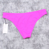 Shade & Shore Women's Ribbed High Leg Extra Cheeky Bikini Bottom