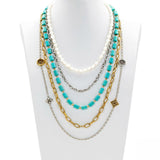 Patricia Nash Floret Charm Long Modular Necklace