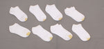 Gold Toe Women's LOT OF 8 Pairs Low Cut Liner Socks White 9-11