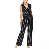 Colleen Lopez Women's Faux Wrap Tie Waist Jumpsuit