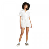 Wild Fable Women's Short Sleeve Zip Front Utility Romper
