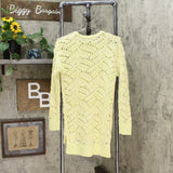 Universal Thread Women's Open Stitch Tunic Sweater