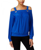 NWT Thalia Sodi Womens Cold-Shoulder Top Blouse Shirt. 30838TS X-Small