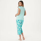 AnyBody Women's Cozy Knit Fruit Slice Printed Pajama Set