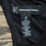 INC International Concepts Petite Knit Top Floral Skirt Maxi Dress 4P