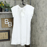 NWT Charter Club Women's Linen Bow Tie-Back A-Line Dress. 100098431MS Medium