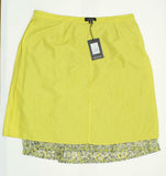 Who What Wear Women's Plus Size Floral Pleated Lace Skirt Yellow 20W