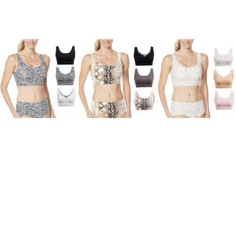 Rhonda Shear Plus Size 3 Pack Body Bras With Removable Pads