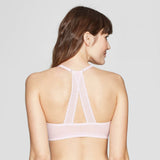 Auden Women's Ace Lightly Lined Lace Trim Demi Racerback Bra