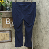 DG2 by Diane Gilman On Stretch Ponte Boot Cut Pants Navy Blue Petite Plus 2X