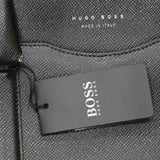 Boss by Hugo Boss Men's Signature Leather Briefcase Black 11 x 15 x 4