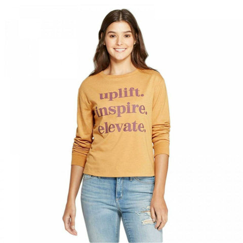 Zoe + Liv Women's Uplift. Inspire. Elevate. Graphic T-Shirt