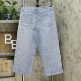 DG2 by Diane Gilman Women's Classic Stretch Needle Punch Crop Wide Leg Jeans
