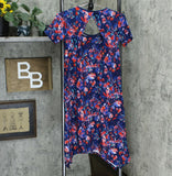 Cuddl Duds Women's Flexwear Short Sleeve Handkerchief Dress