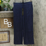 DG2 by Diane Gilman Womens Stretch Linen Blend Crop Pants
