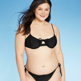 Xhilaration Women's Shirred Underwire Bikini Top