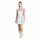 Wild Fable Women's Tie Dye Denim Pinafore Mini Dress