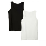 MarlaWynne WynneLayers Plus Size Essential 2 Pack Stretch Layering Tank Tops
