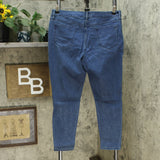 Martha Stewart Women's Petite Embellished 5-Pocket Ankle Jeans