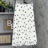 A New Day Women's Polka Dot Pleated A-Line Midi Skirt 568856