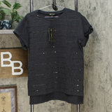 NWT DG2 By Diane Gilman Womens Embellished Cuff-Sleeve Top. 710370 Large