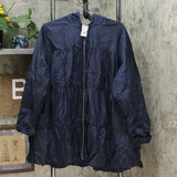 DG2 by Diane Gilman Women's Plus Size Water Resistant Tiered Raincoat