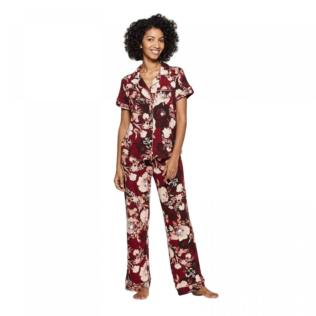 Stars Above Women's Floral Print Beautifully Soft Notch Collar Pajama –  Biggybargains