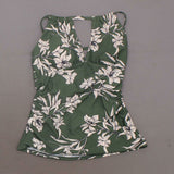 Kona Sol Women's Women's High Neck Keyhole Tankini Top Dark Green Small