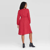 Isabel Maternity by Ingrid & Isabel Long Sleeve Smocked Jacquard Dress