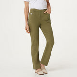 Quacker Factory Plus Tall DreamJeannes Pull On Straight Leg Pants