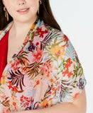 INC International Concepts Women's Rainforest Botanical Crescent Scarf