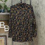 DG2 by Diane Gilman Women's All-Over Print Silk Blend Blouse