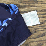 Kona Sol Women's Double Strap Tankini Top Navy Blue Floral Medium