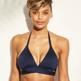 Kona Sol Women's Faux Wrap Halter Bikini Top