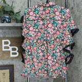Laurie Felt Women's Button Front Blouse With Butterfly Sleeves
