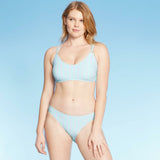 Xhilaration Women's Seersucker Hipster Bikini Bottom