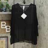 MarlaWynne WynneLayers Women's Mixed Media Pullover Top