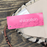 Xhilaration Juniors' Ribbed Triangle Bikini Top Brown Animal Print S