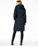 Cole Haan Women's Box Quilt Down Puffer Coat Navy XS