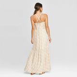 Universal Thread Women's Sleeveless Square Neck Tiered Maxi Dress