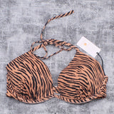 Shade & Shore Women's Tiger Lightly Lined Triangle Bikini Top