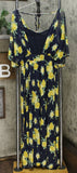 Nina Leonard Women's Printed Powermesh Maxi Dress