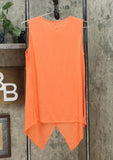 G by Giuliana Women's Asymmetric Hem Tank Top