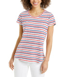 Style & Co. Women's Scoop Neck Patterned T-Shirt
