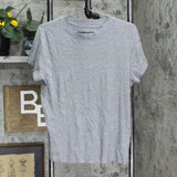 A New Day Women's Short Sleeve Slim Fit Ribbed T-Shirt Gray XXL