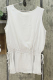 LaBellum by Hillary Scott Women's Side Tie Chiffon Tank Top