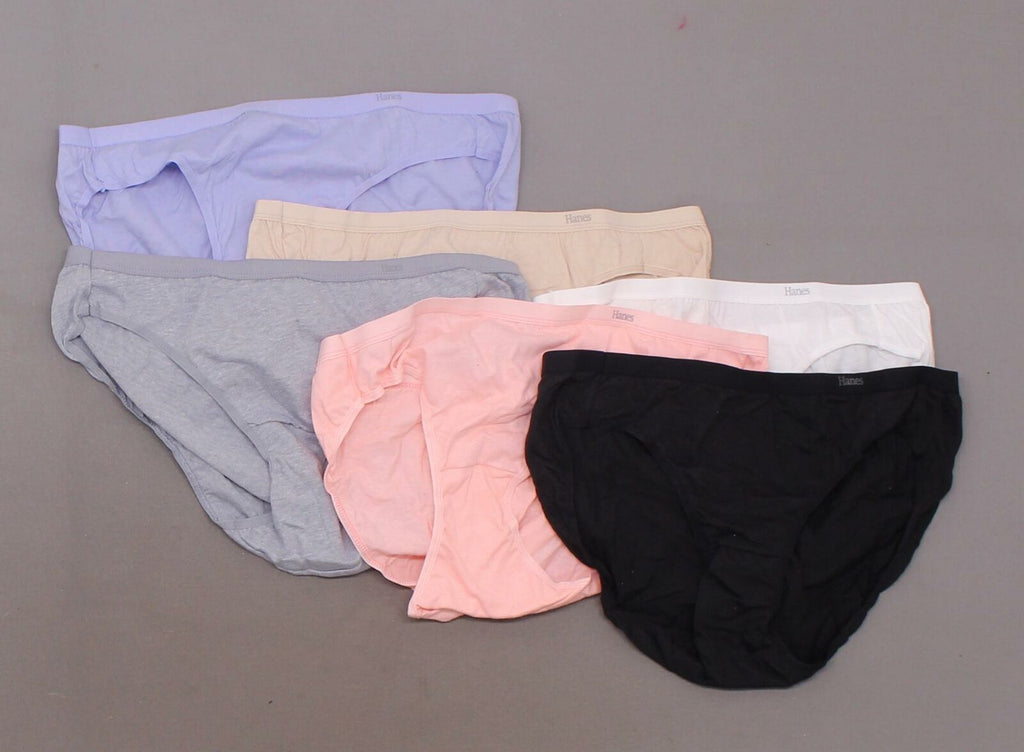 Hanes Premium Women's 6 Pairs Pure Comfort Cotton Bikini – Biggybargains