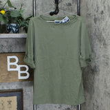 Karen Scott Plus Size Cotton Cuff Elbow Sleeve Knit Top